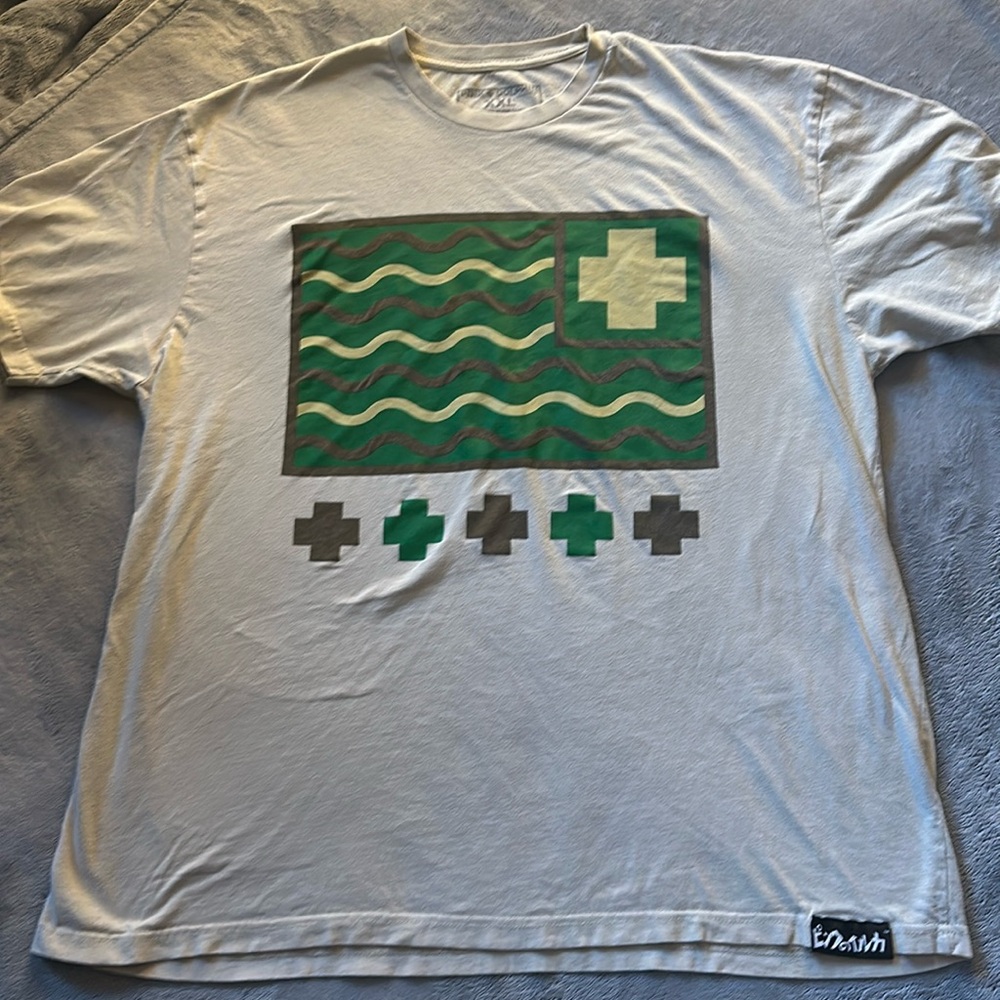 Pink Dolphin tan tee